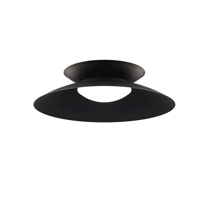 dweLED Miso 22" LED Flush Mount 3000K, Black - FM-11422-30-BK