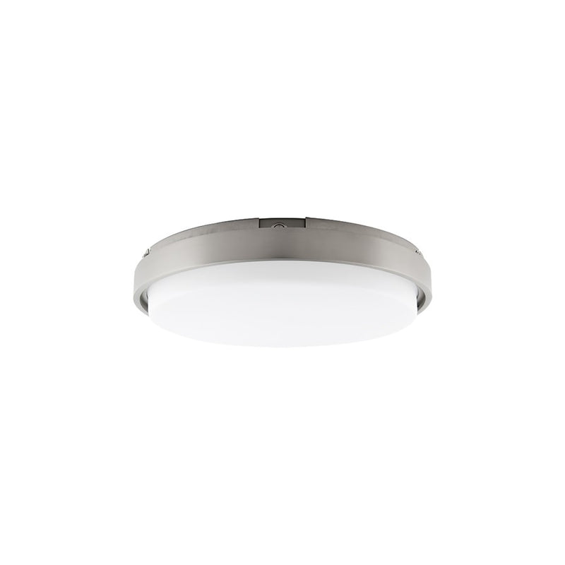 WAC Lithium 1Lt LED 15" Round Flush Mount/5CCT, Nickel/White