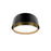 dweLED Salvo 1Lt 9" Flush/3000K, Black Brass/White Opaque - FM-20509-30-BK-AB