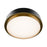 dweLED Salvo 1Lt 15" Flush/3500K, Black Brass/White Opaque - FM-20515-35-BK-AB