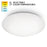 WAC Glo 1Lt LED 5CCT 14" Flush Mount, White/Opaque - FM-214-CS-WT