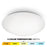 WAC Glo 1Lt LED 5CCT 14" Flush Mount, White/Opaque