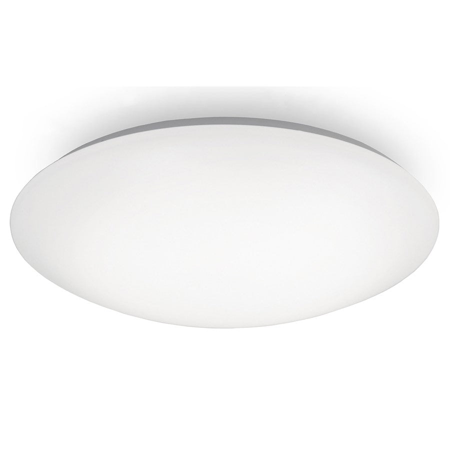 WAC Glo 1Lt LED 5CCT 16" Flush Mount, White/Opaque