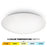 WAC Glo 1Lt LED 5CCT 16" Flush Mount, White/Opaque