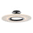 dweLED Elektron LED 1 Light Semi-Flush Mount 3000K, Black/White
