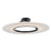 dweLED Elektron LED 1 Light Semi-Flush Mount 3000K, Black/White