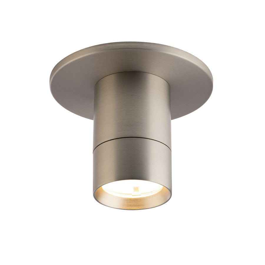 WAC Twist-N-Lite 1Lt LED Regressed Downlight, Nickel/Clear - FM-240103-CS-BN