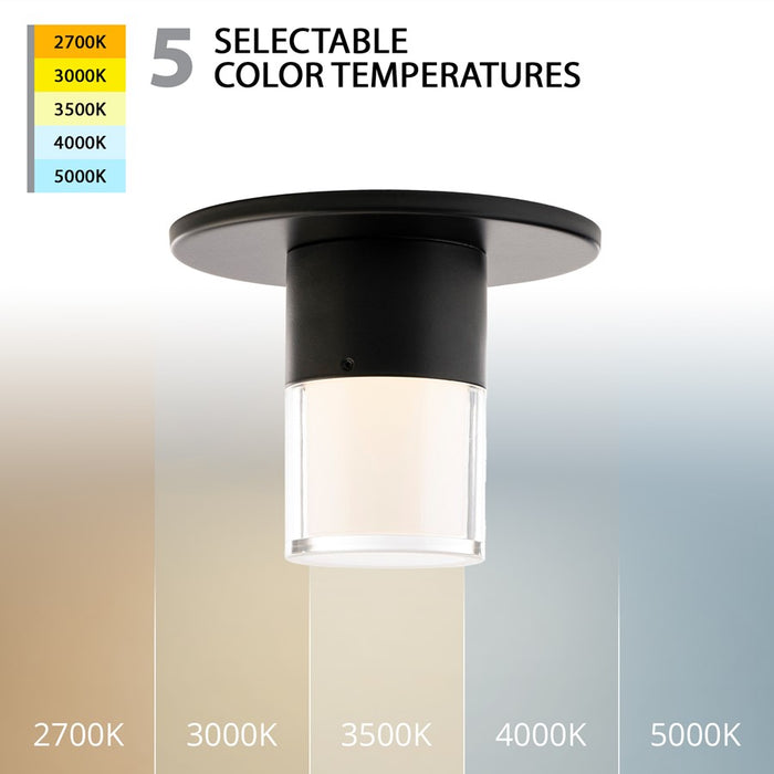 WAC Twist-N-Lite 1Lt LED Ambient Light, Black/Clear/White