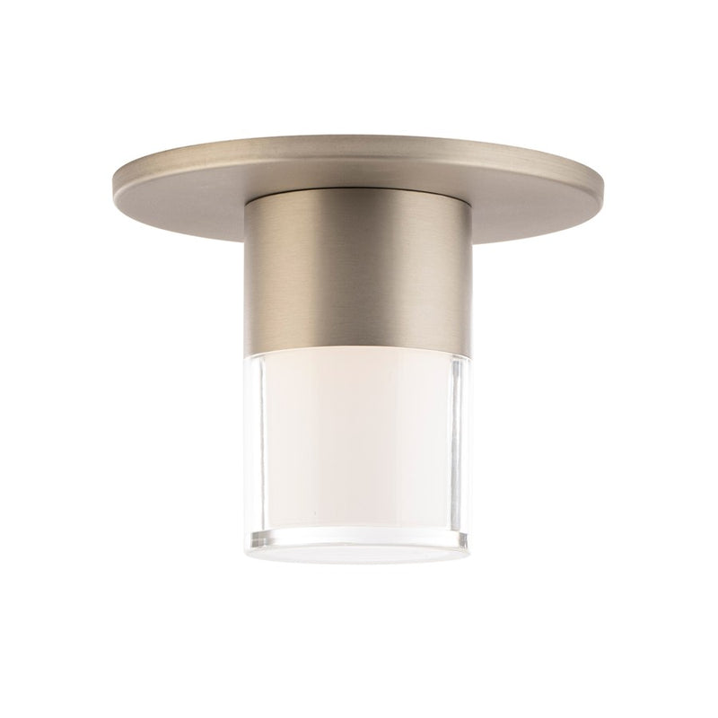 WAC Twist-N-Lite 1Lt LED Ambient Light, Nickel/Clear/White - FM-240203-CS-BN