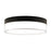 WAC Twist-N-Lite 1Lt LED Flush Mount, Black/Clear/White - FM-240209-CS-BK