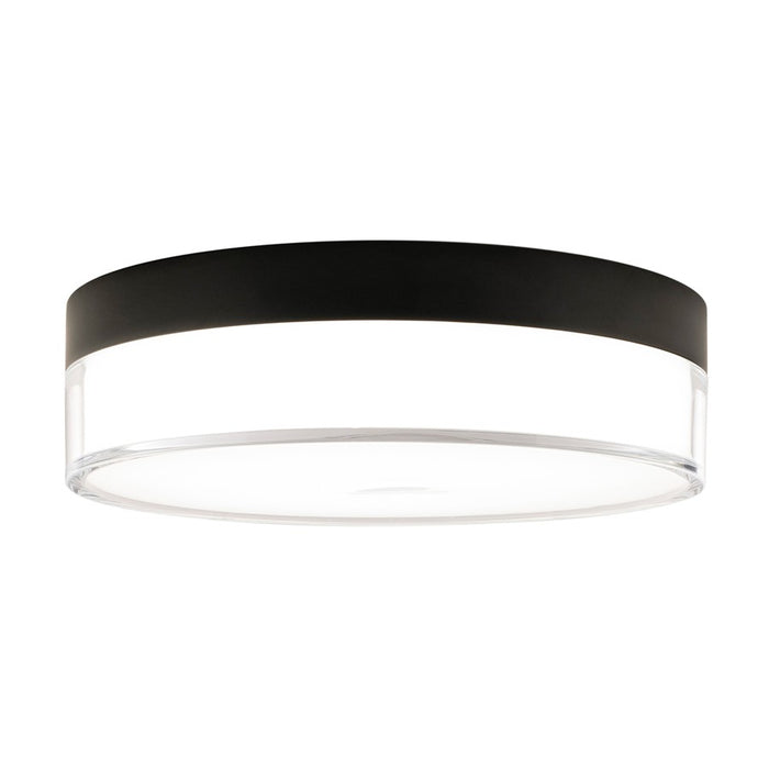 WAC Twist-N-Lite 1Lt LED Flush Mount, Black/Clear/White - FM-240209-CS-BK