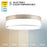 WAC Twist-N-Lite 1Lt LED Flush Mount, Nickel/Clear/White