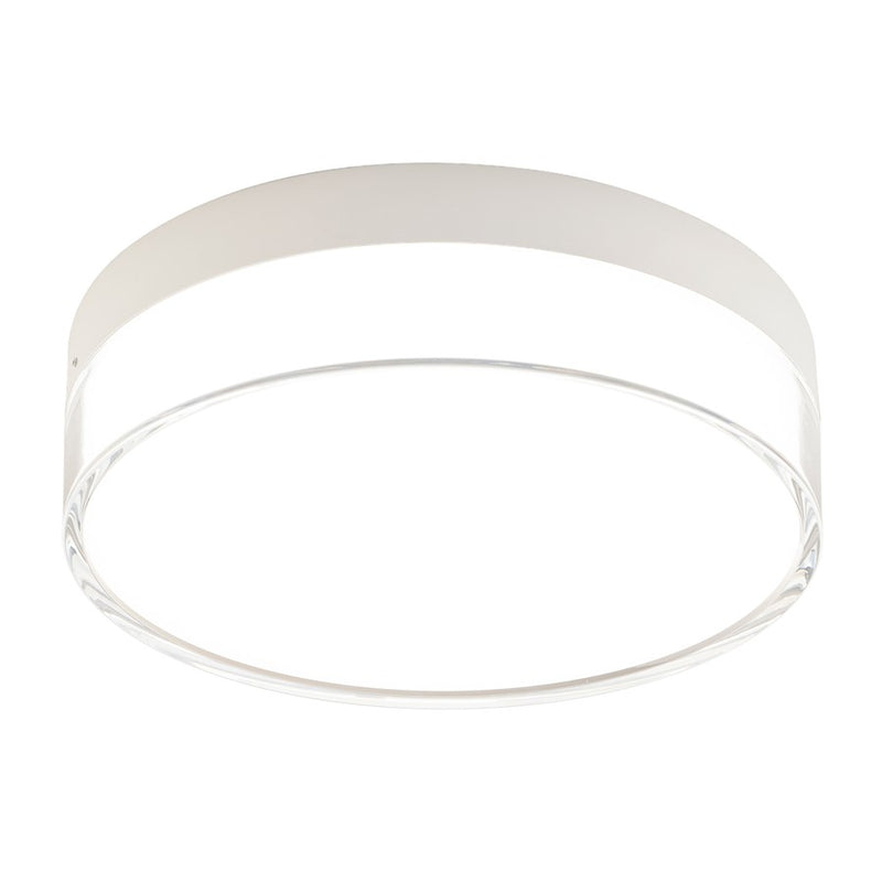WAC Twist-N-Lite 1Lt LED Flush Mount, White/Clear/White