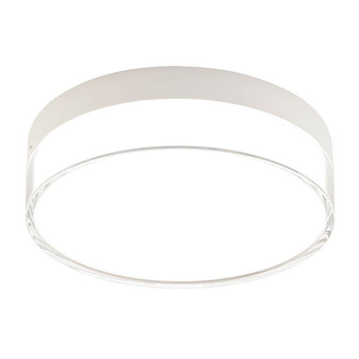 WAC Twist-N-Lite 1Lt LED Flush Mount, White/Clear/White