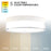 WAC Twist-N-Lite 1Lt LED Flush Mount, White/Clear/White