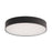 WAC Round 1Lt LED 5" Edgeless Slim Flush Mount, Black/White - FM-240505-9CS-BK
