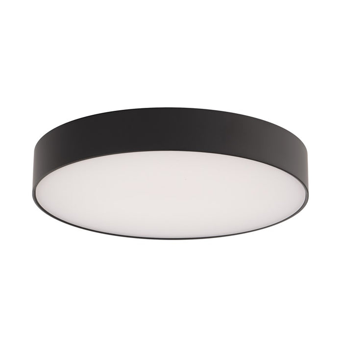 WAC Round 1Lt LED 5" Edgeless Slim Flush Mount, Black/White - FM-240505-9CS-BK