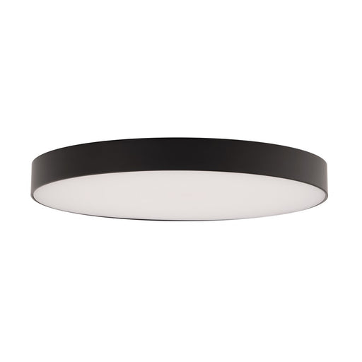 WAC Round 1Lt LED 8" Edgeless Slim Flush Mount, Black/White - FM-240508-9CS-BK