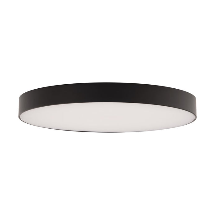 WAC Round 1Lt LED 8" Edgeless Slim Flush Mount, Black/White - FM-240508-9CS-BK
