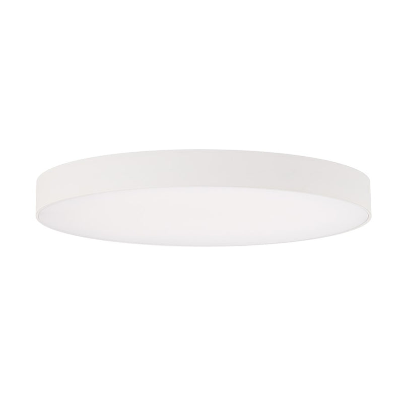 WAC Round 1Lt LED 8" Edgeless Slim Flush Mount, White/White - FM-240508-9CS-WT