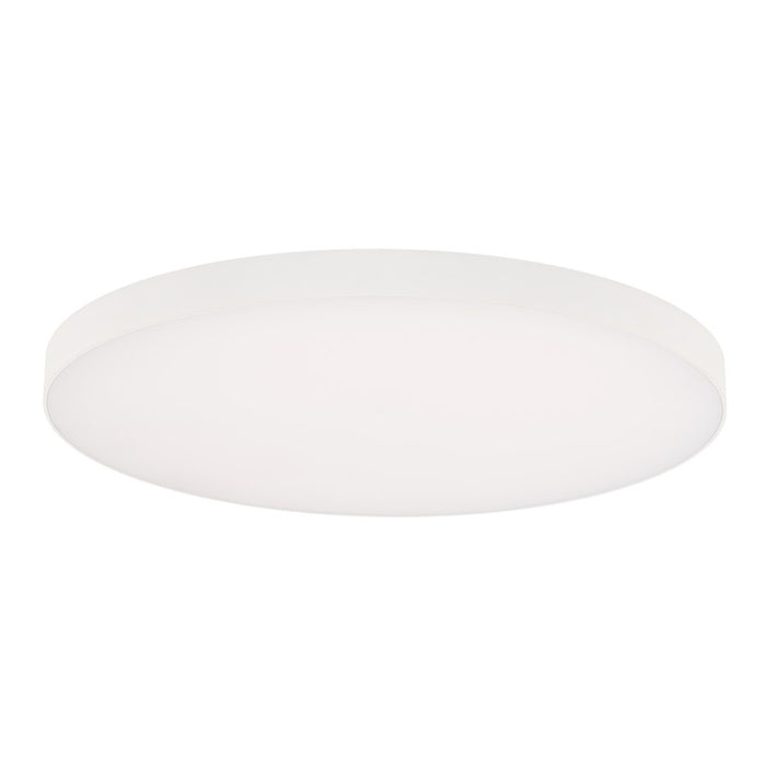 WAC Round 1Lt LED 12" Edgeless Slim Flush Mount, White/White - FM-240512-9CS-WT