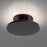 WAC Twist-N-Lite 1Lt LED Semi-Flush Mount/5CCT, Black/White