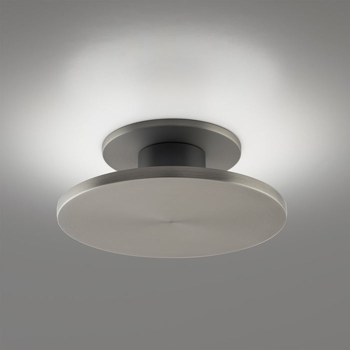 WAC Twist-N-Lite 1Lt LED Semi-Flush Mount/5CCT, Nickel/White