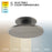WAC Twist-N-Lite 1Lt LED Semi-Flush Mount/5CCT, Nickel/White
