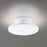 WAC Twist-N-Lite 1Lt LED Semi-Flush Mount/5CCT, White/White