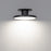 WAC Twist-N-Lite 1Lt 8" LED Semi-Flush Mount/5CCT, Black/White