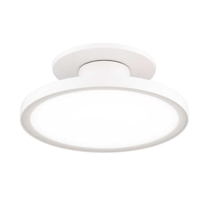 WAC Twist-N-Lite 1Lt 8" LED Semi-Flush Mount/5CCT, White/White - FM-250808-CS-WT
