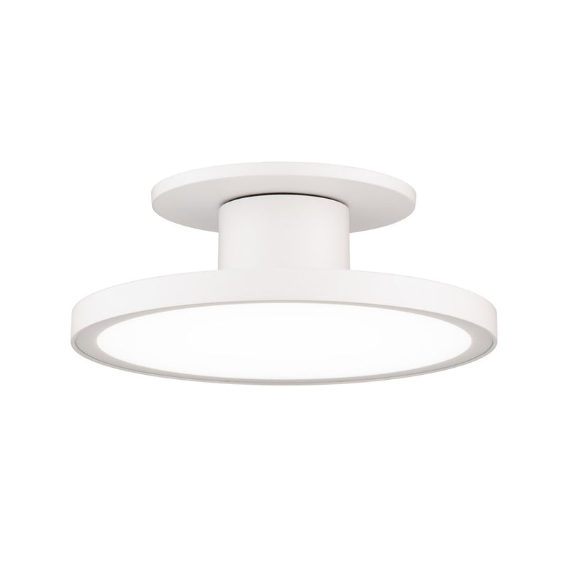 WAC Twist-N-Lite 1Lt 8" LED Semi-Flush Mount/5CCT, White/White