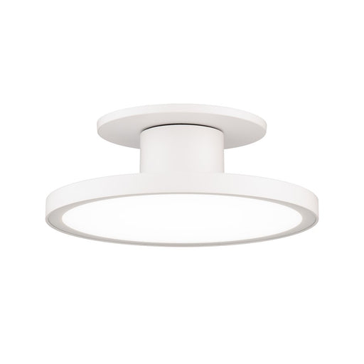 WAC Twist-N-Lite 1Lt 8" LED Semi-Flush Mount/5CCT, White/White