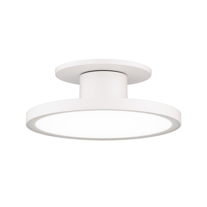 WAC Twist-N-Lite 1Lt 8" LED Semi-Flush Mount/5CCT, White/White