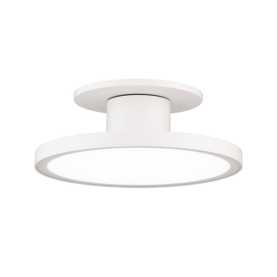 WAC Twist-N-Lite 1Lt 8" LED Semi-Flush Mount/5CCT, White/White