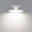 WAC Twist-N-Lite 1Lt 8" LED Semi-Flush Mount/5CCT, White/White