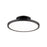 WAC Twist-N-Lite 1Lt 11" LED Semi-Flush Mount, Black/White