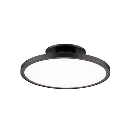 WAC Twist-N-Lite 1Lt 11" LED Semi-Flush Mount, Black/White