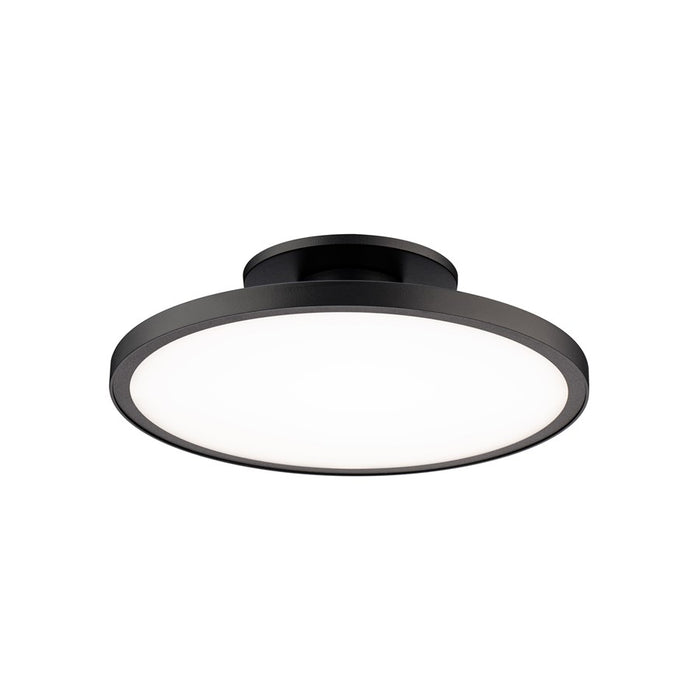 WAC Twist-N-Lite 1Lt 11" LED Semi-Flush Mount, Black/White