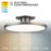 WAC Twist-N-Lite 1Lt 11" LED Semi-Flush Mount, Nickel/White