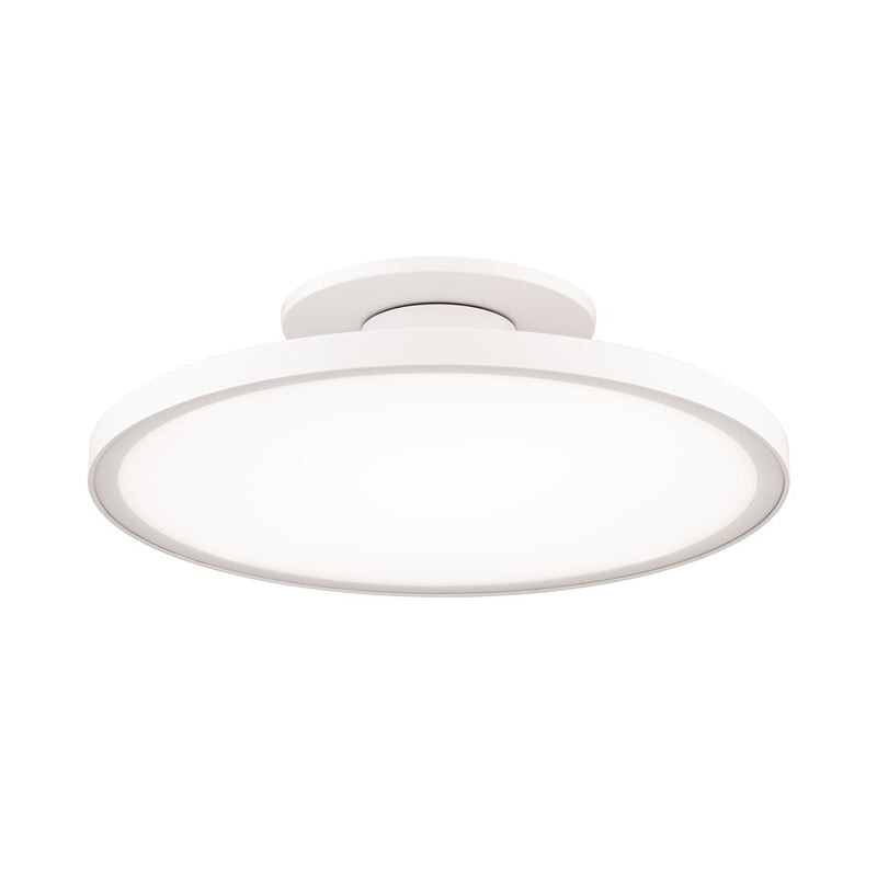 WAC Twist-N-Lite 1Lt 11" LED Semi-Flush Mount, White/White