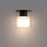 WAC Twist-N-Lite 1Lt LED Semi-Flush Mount, Black/Clear/White