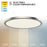 WAC Round 1Lt LED Flush Mount/5CCT Selectable, Bronze/White