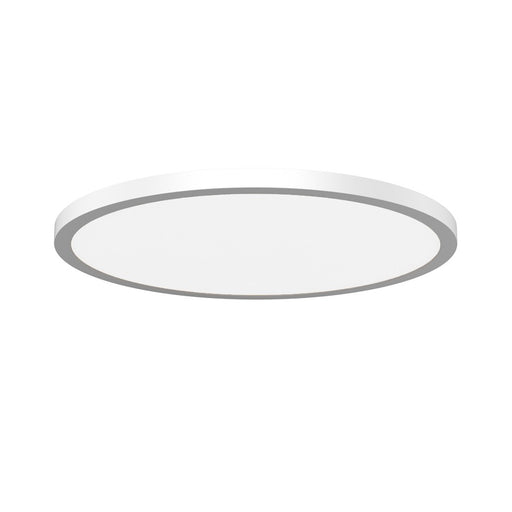 WAC Round 1Lt LED Flush Mount/5CCT Selectable, White/White - FM-252124-CS-WT