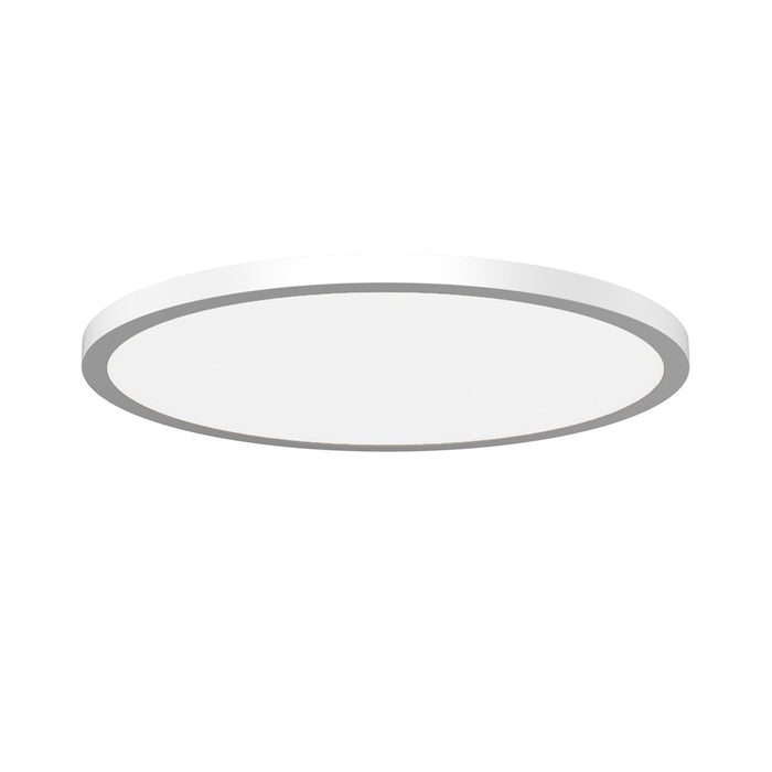 WAC Round 1Lt LED Flush Mount/5CCT Selectable, White/White - FM-252124-CS-WT