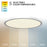 WAC Round 1Lt LED Flush Mount/5CCT Selectable, White/White