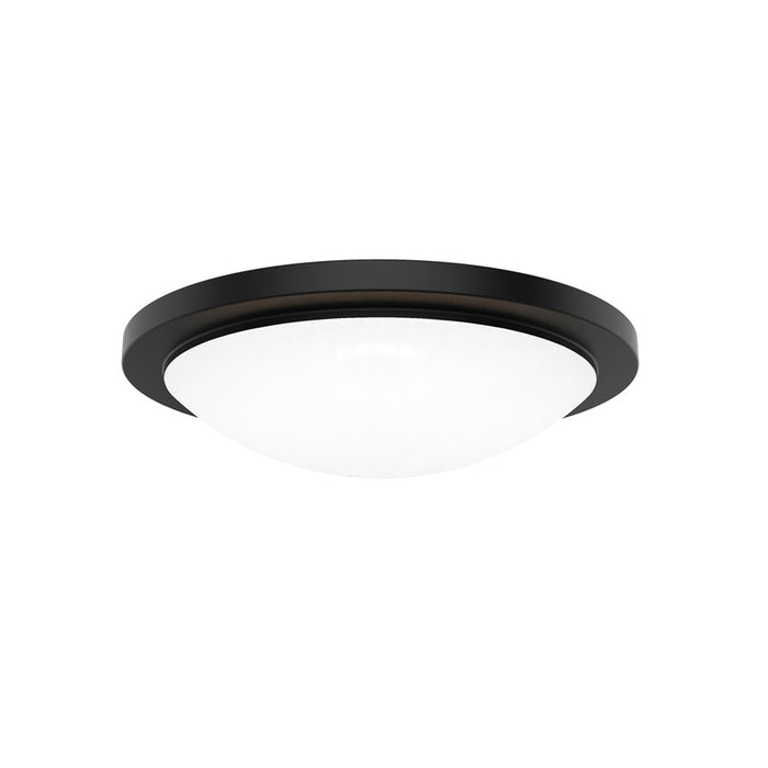 WAC Dew 1Lt LED Flush Mount/5CCT Selectable, Black/White - FM-252218-CS-BK