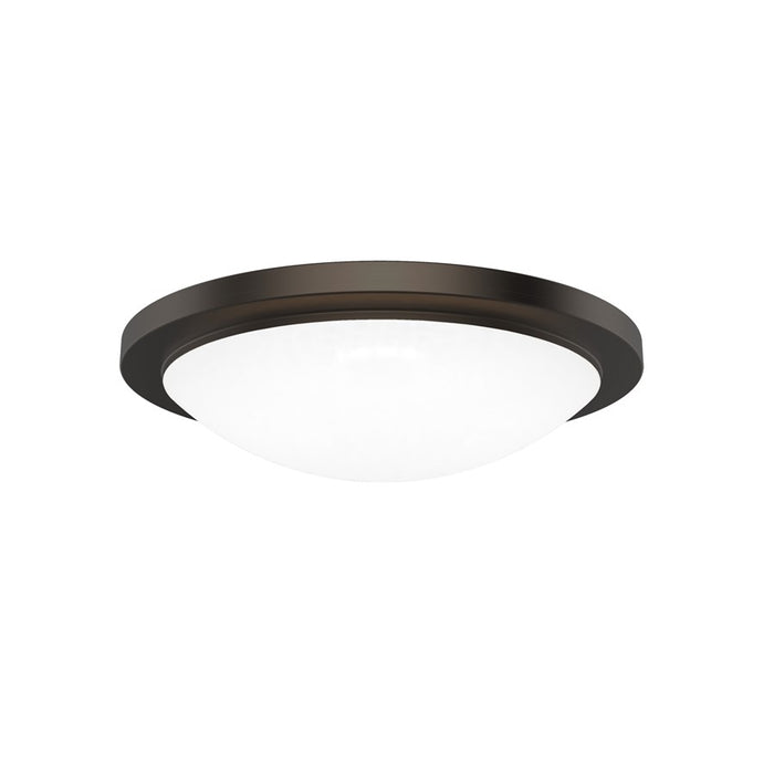 WAC Dew 1Lt LED Flush Mount/5CCT Selectable, Bronze/White - FM-252218-CS-BZ