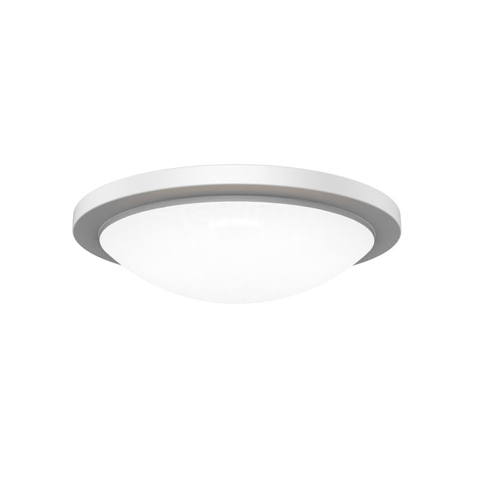WAC Dew 1Lt LED Flush Mount/5CCT Selectable, White/White - FM-252218-CS-WT