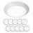 WAC Lighting Disc LED ES Flush & Retrofit Kit, White